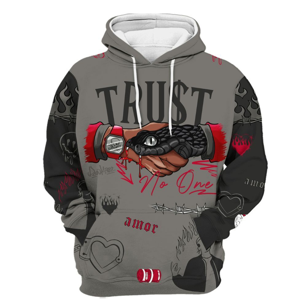 Hoodie To Match Shadow 2025 10s Shirt, Snake Trust No One All Over Print
