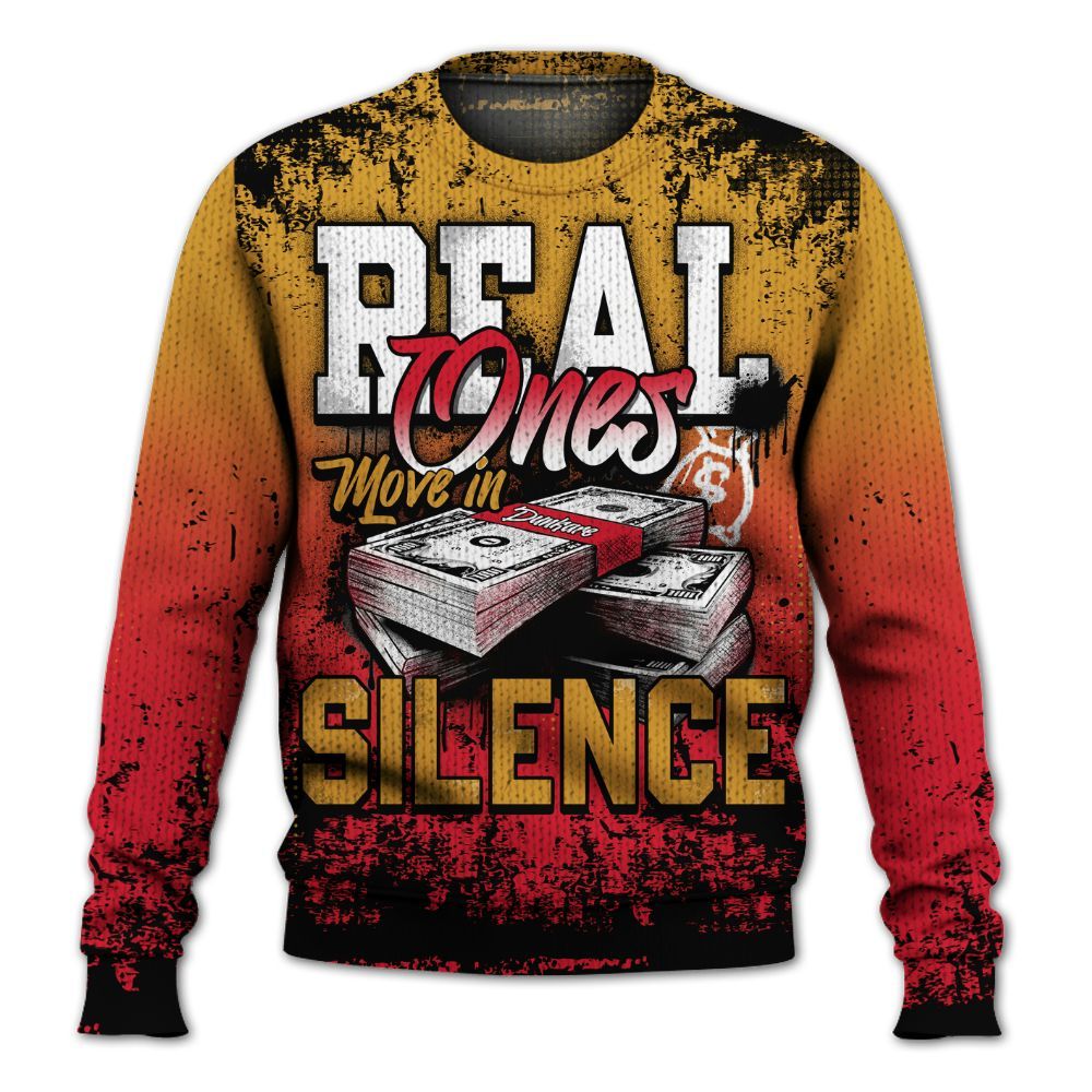 Sweater To Match Ja 3 Raptor - Move In Silence Money Street Retro Graphic