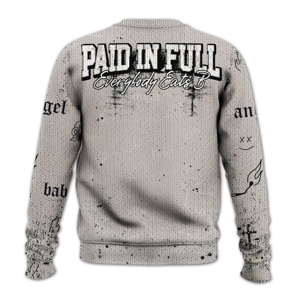 Sweater To Match The Classic 40s - Paid In Full Money Graphic