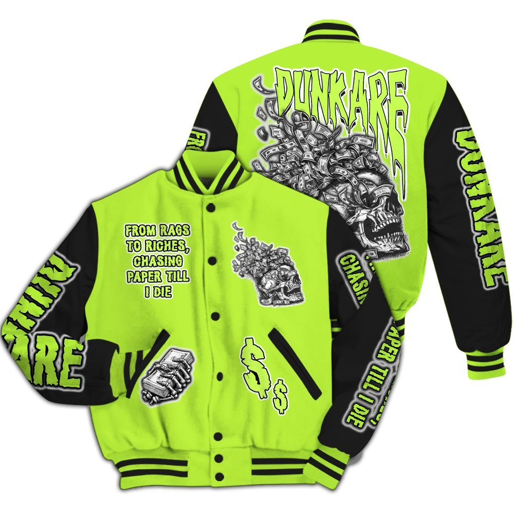 Varsity Jacket To Match Air Force 1 Low Dance Volt - From Rags To Riches All Over Print