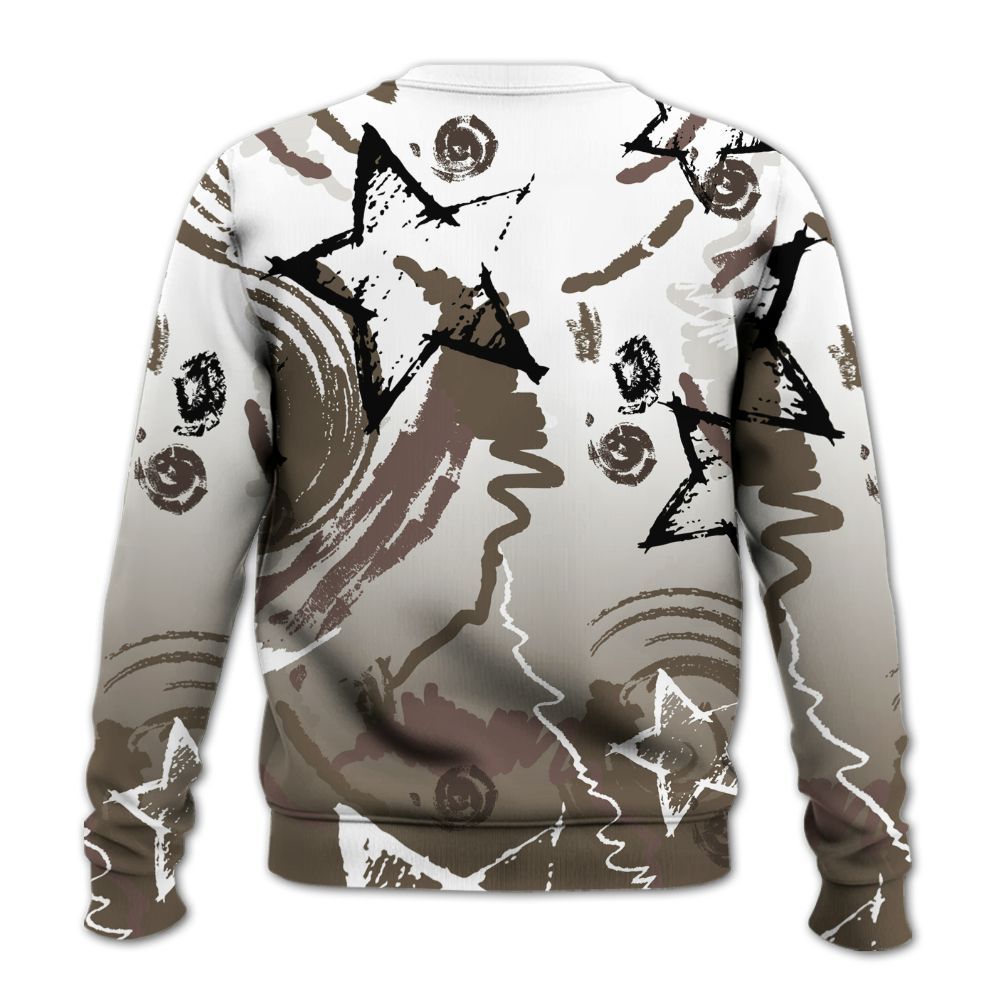 Sweatshirt To Match AMM Dark Mocha 4s - Grind Shine Later Drip All Over Print