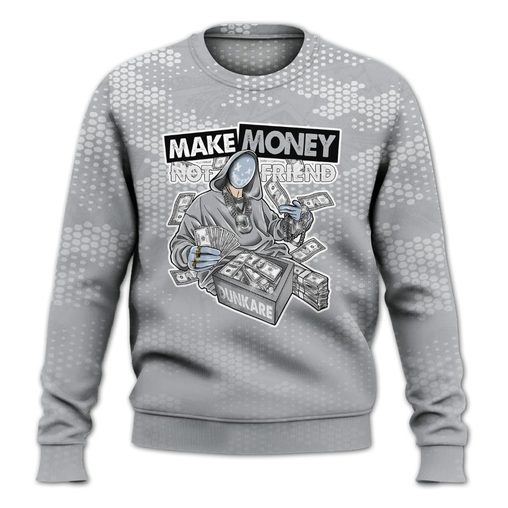 Sweatshirt To Match Low OG Wolf Grey 1s - Make Moneys Unique All Over Print