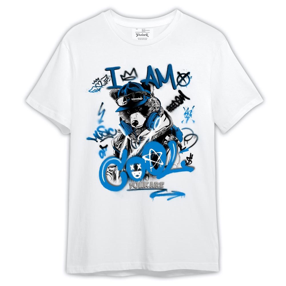 Shirt To Match Industrial Blue 4s - I Am Cool Bear Shirt Outfit Military Blue 4s 1305 HDT