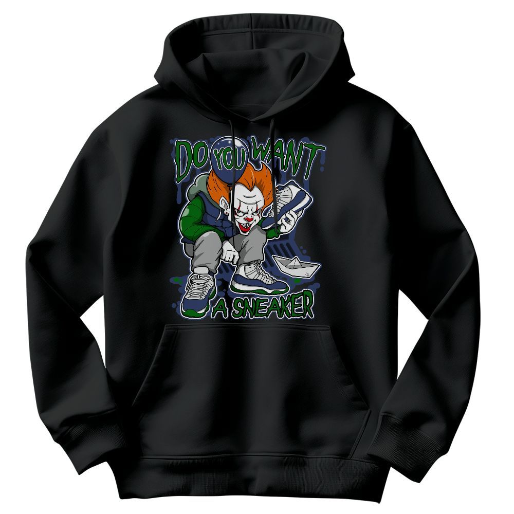 Sweatshirt To Match Midnight Navy 13s - Clown Scary Sneakers Halloween Graphic Graphic
