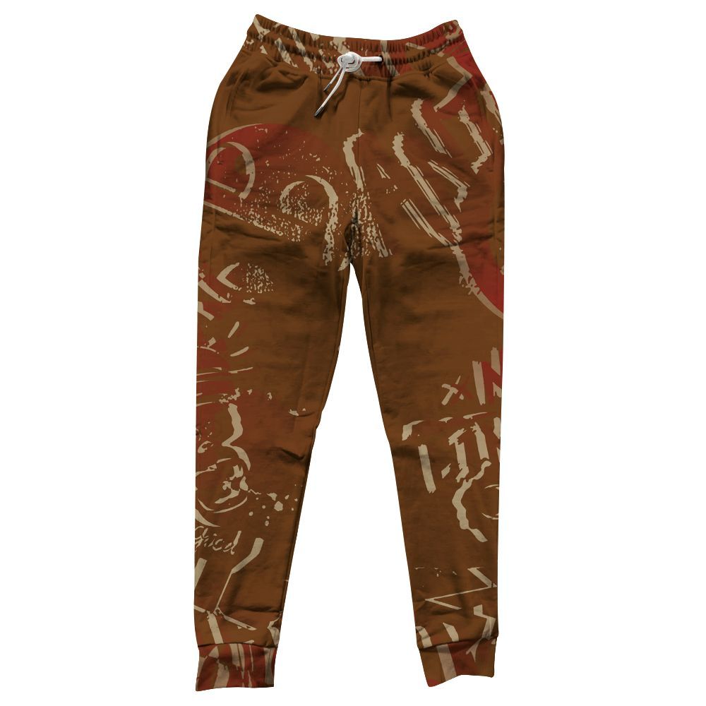 Sweatpant To Match Archaeo Brown 5s - Monogram Graffiti All Over Print