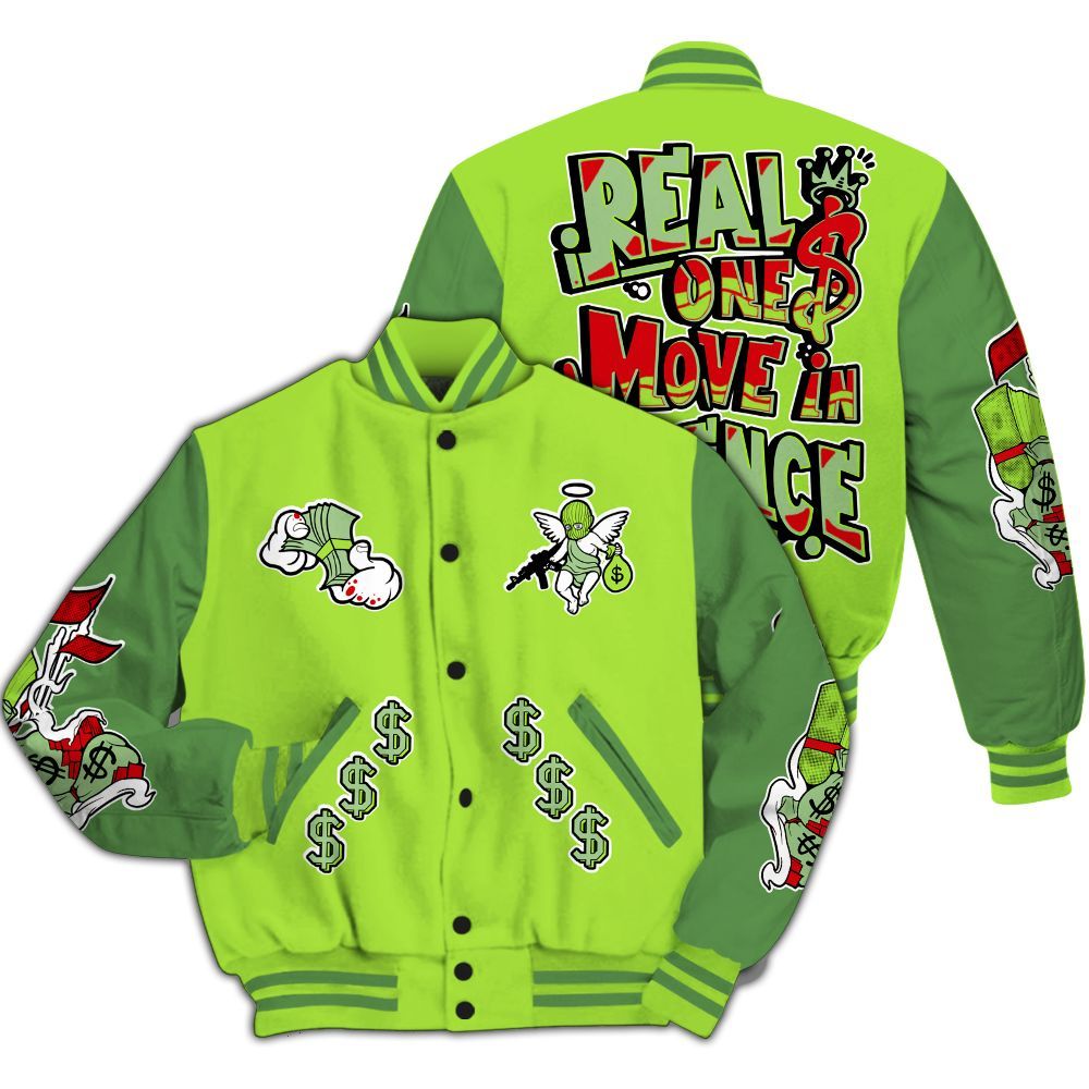 Varsity Jacket To Match Kobe 6 SE Grinch - Ones Move In Silence Graphic All Over Print