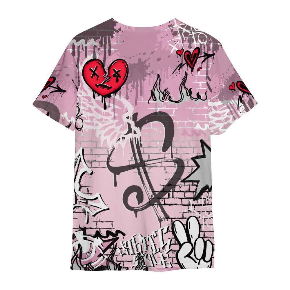Shirt To Match Orchid 4s - Been Dif2erent Drip Graffiti All Over Print