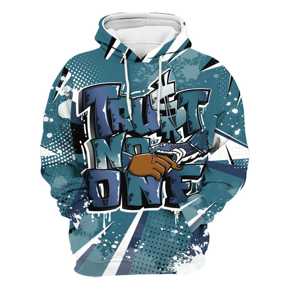 Hoodie To Match Air Foamposite Kazuya Mishima - Poly Trust No One Dripping All Over Print