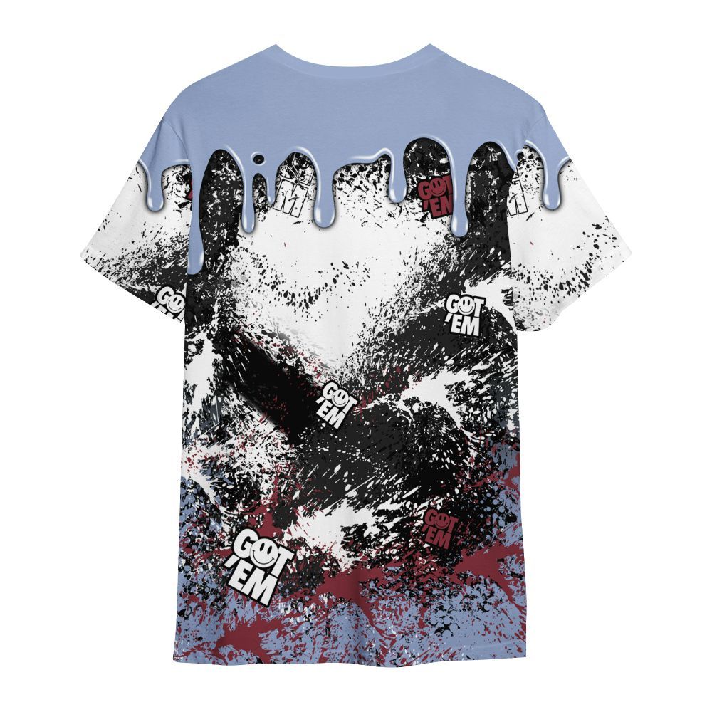 Shirt To Match Black Metallic 5s - Dripping 23 Drip All Over Print