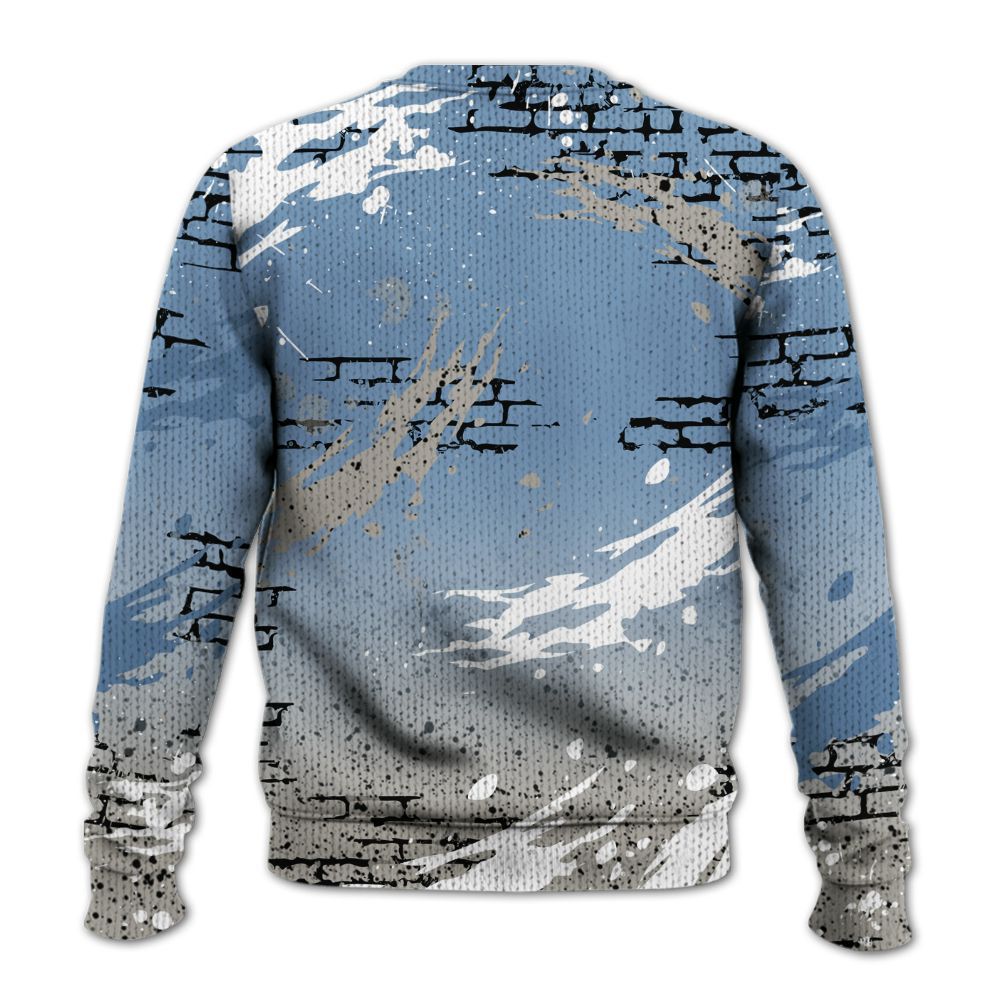 Knitted Sweater To Match University Blue 4s - Values Of Loyalty Drip