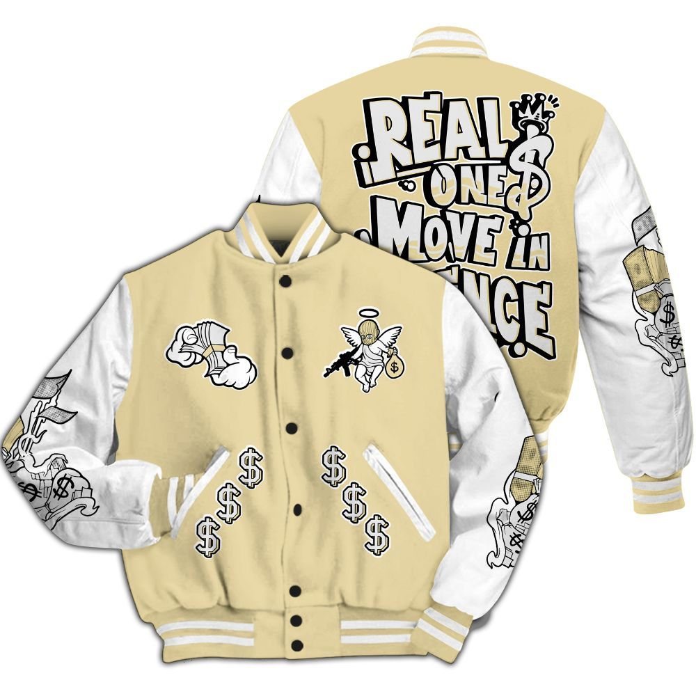 Varsity Jacket To Match Women Phantom 12s - Ones Move In Silence Graphic All Over Print