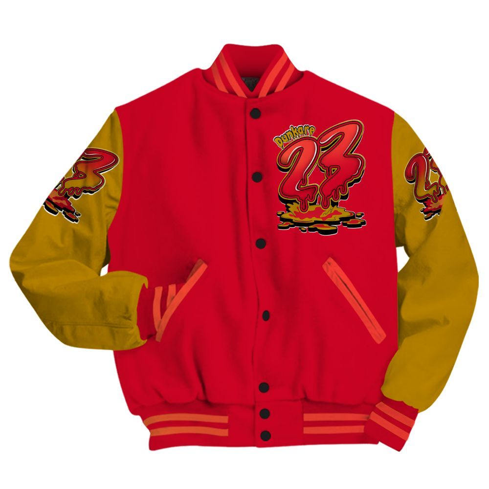Varsity Jacket To Match Ja 3 Raptor - Custom Name 23 Drip All Over Print
