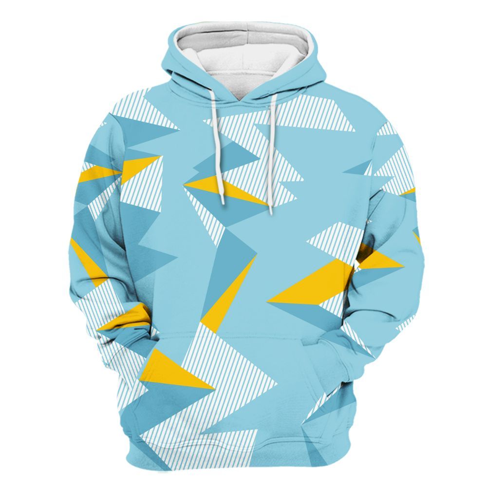 Hoodie To Match Dunk High Homer Simpson - Geometric Camouflage Pattern All Over Print