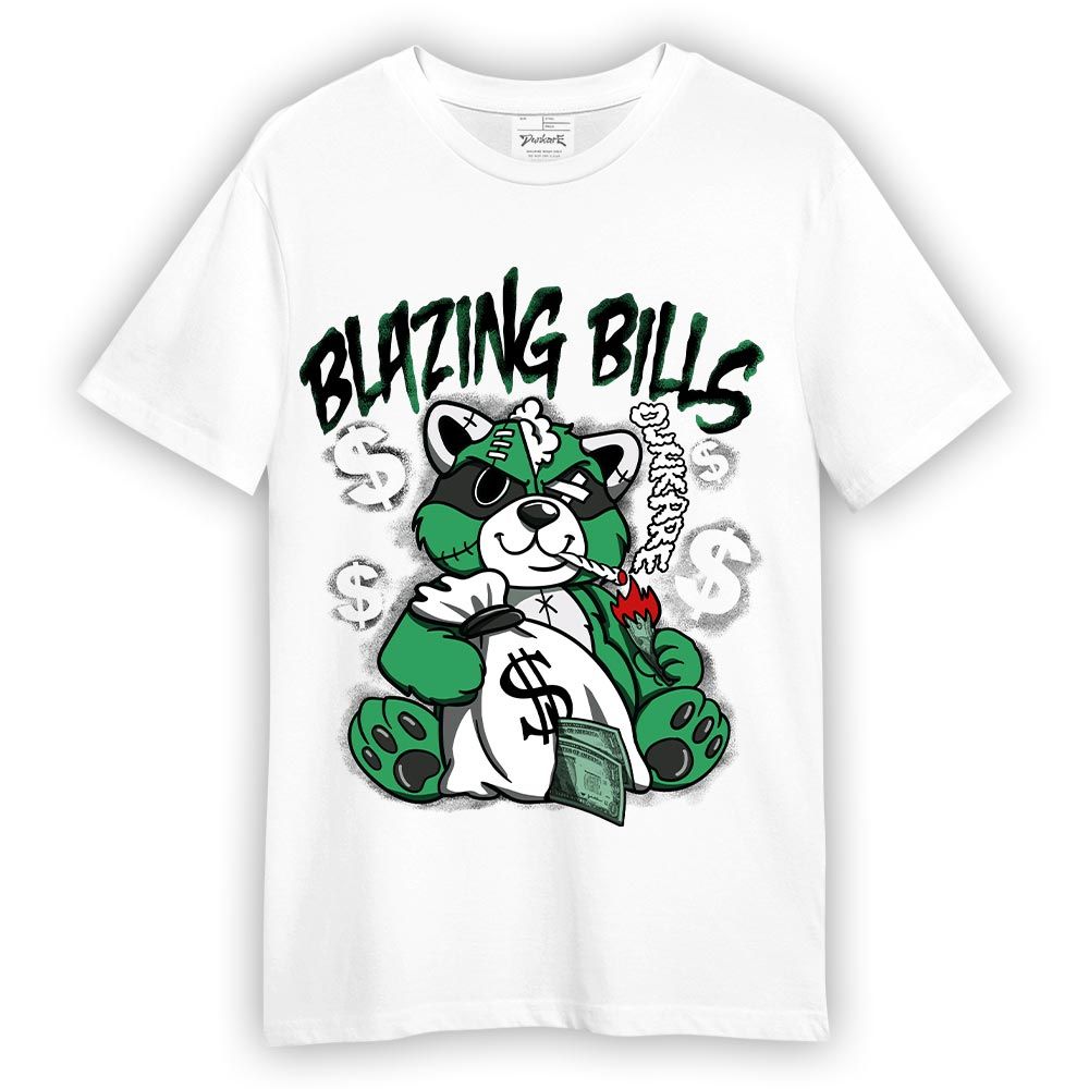 Shirt To Match T-Shirt Blazing Bills Raccoon, 3 Green Glow T-Shirt To Match Sneaker 1704 DNY