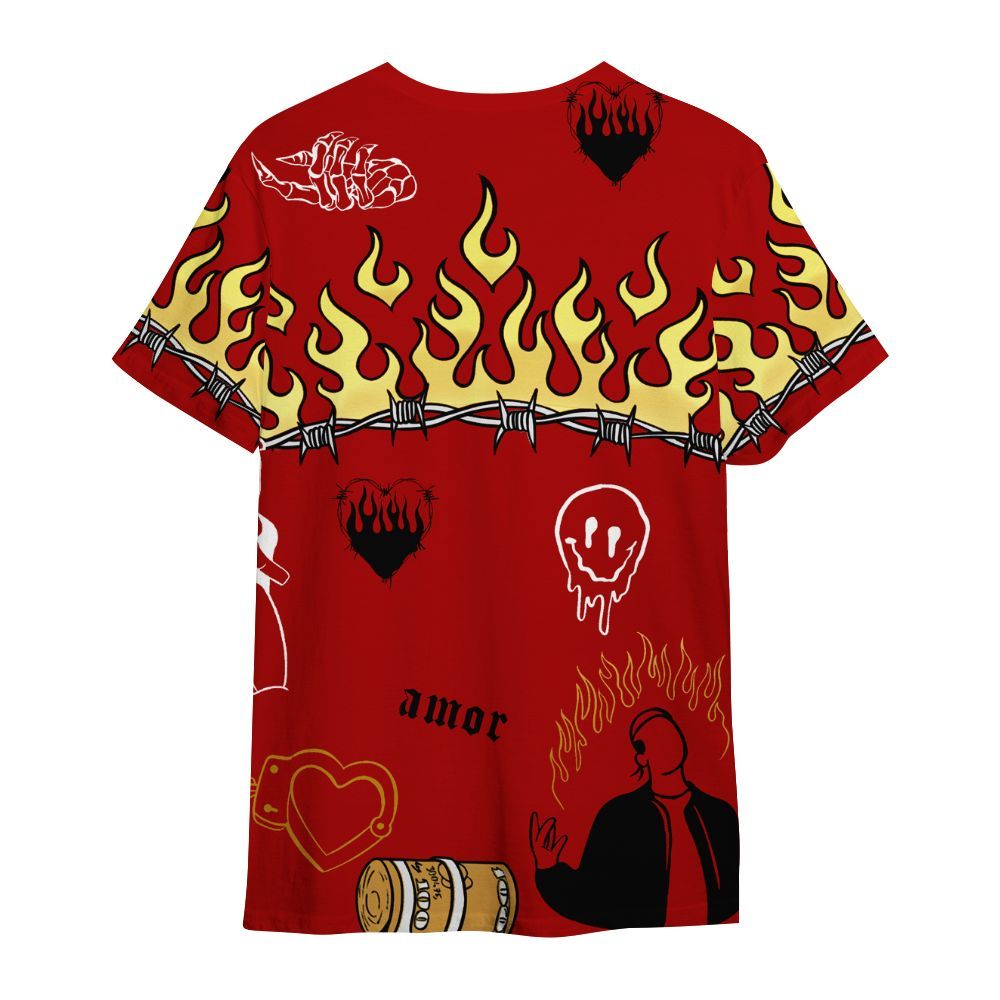 Shirt To Match OG Low Last Dance At The Garden 1s - Snake Trust No One All Over Print