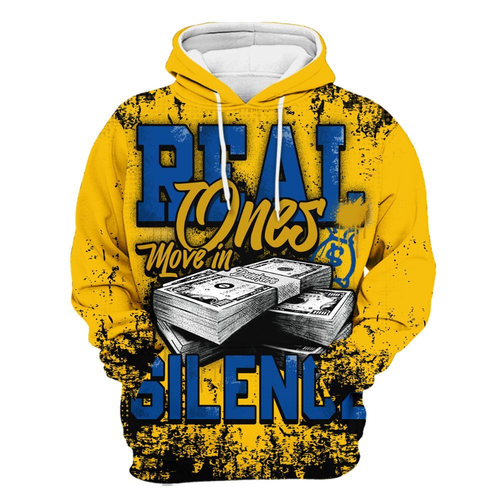 Hoodie To Match High Laney 1s - Move In Silence Money Street Retro All Over Print