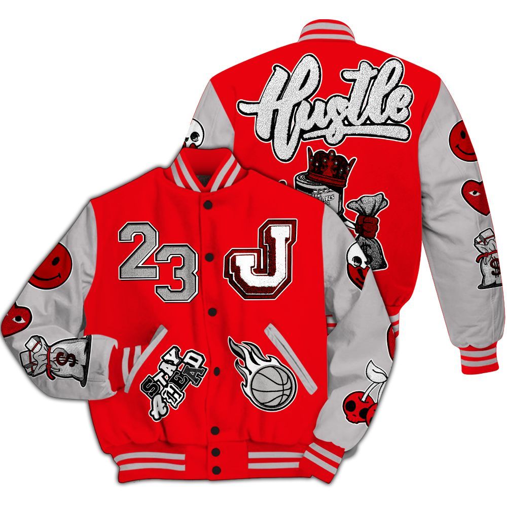 Varsity Jacket To Match Air Max 1 Low Poly - Hustles Money Number 23 All Over Print