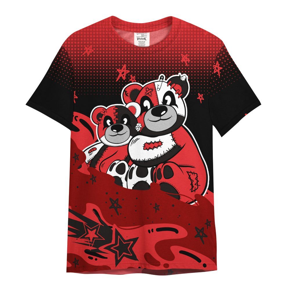 Shirt To Match Chile Red 9s - Sincere Fondness Bear Stars All Over Print