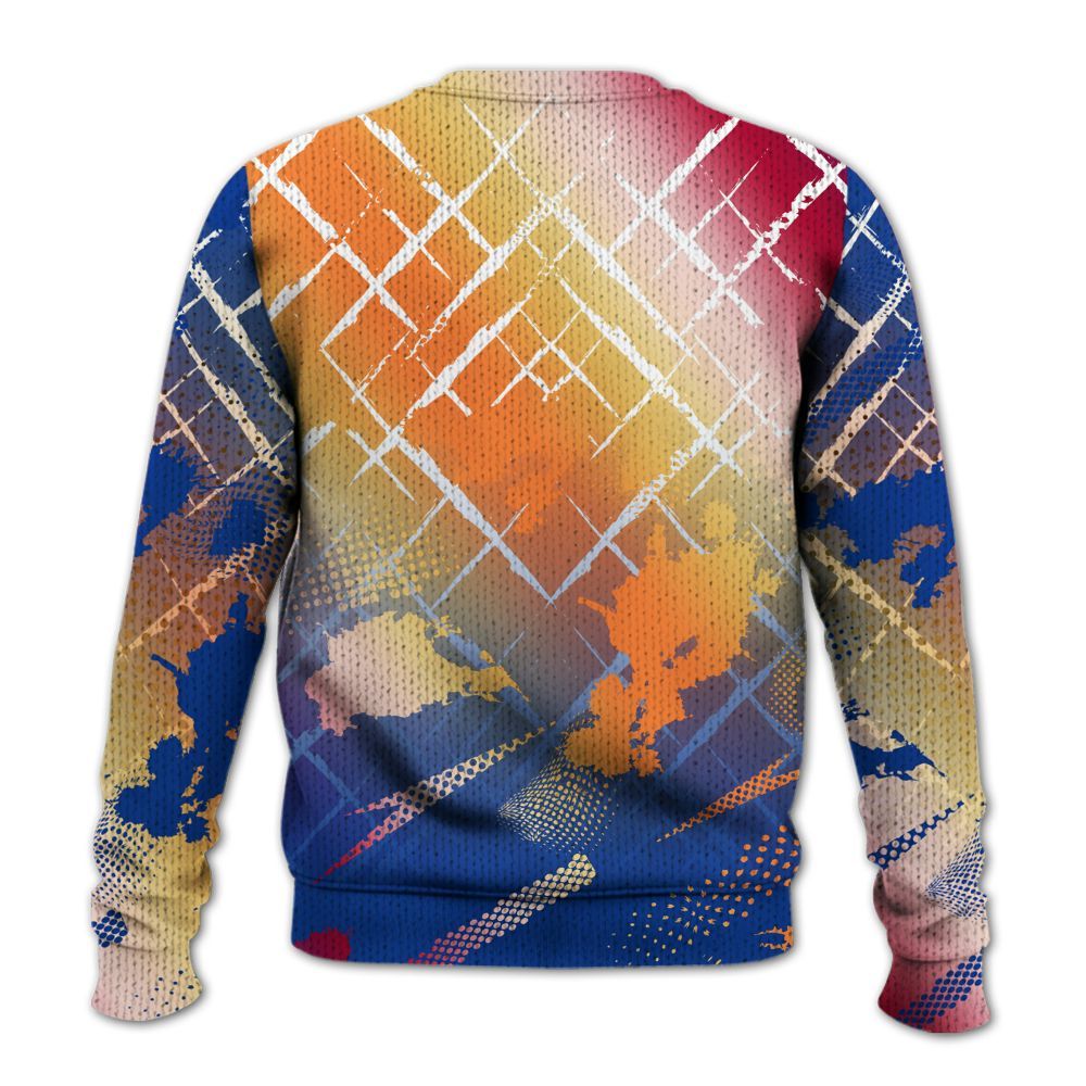 Knitted Sweater To Match Air Griffey Max Los Angeles 1s - Halftone Stand Business Dripping