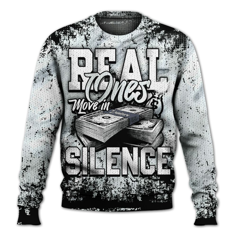 Knitted Sweater To Match Air Foamposite Jin Kazama - Move In Silence Money Street Retro