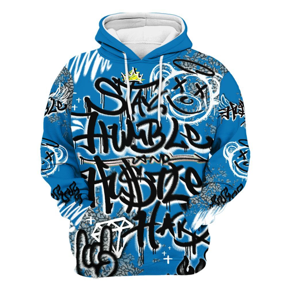 Hoodie To Match Wizards 3s - Humble Drip Streetwear Graffity All Over Print