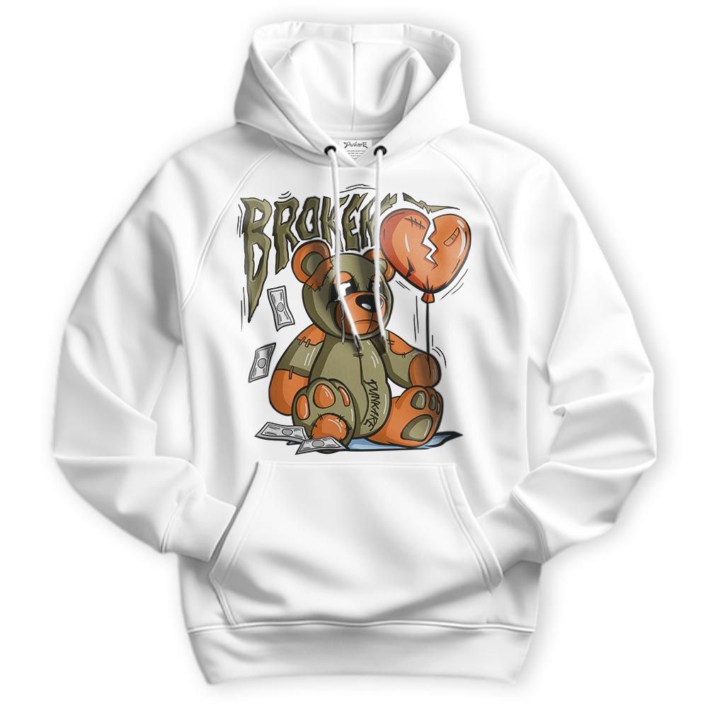 Sweatshirt To Match Hoodie Broken Bear, Olive 5s Hoodie To Match Sneaker 2304 NCMD
