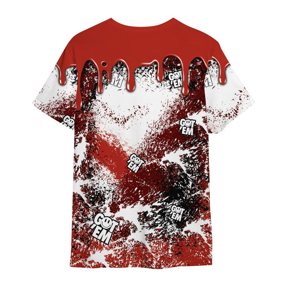 Shirt To Match SP Firewood Orange 4s - Dripping 23 Drip All Over Print