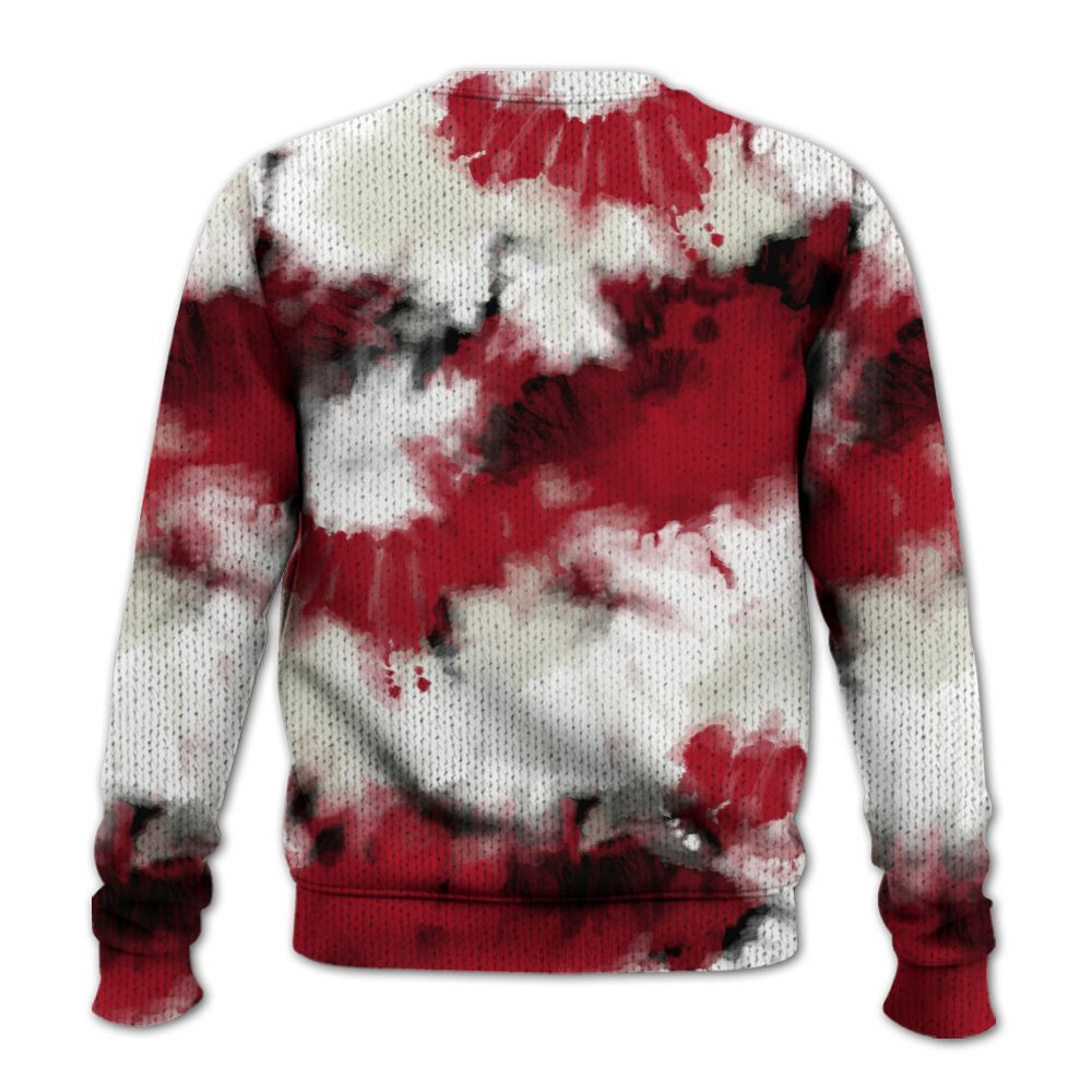 Knitted Sweater To Match 2025 High OG Cinnabar 1s - Tie Dye FK Around Find Out
