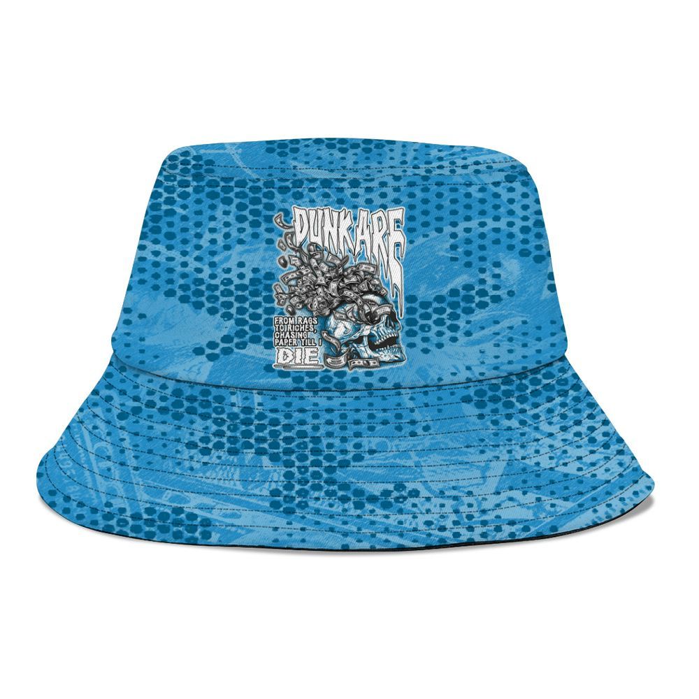 Bucket Hat To Match Powder Blue 9s - From Rags To Riches Graphic