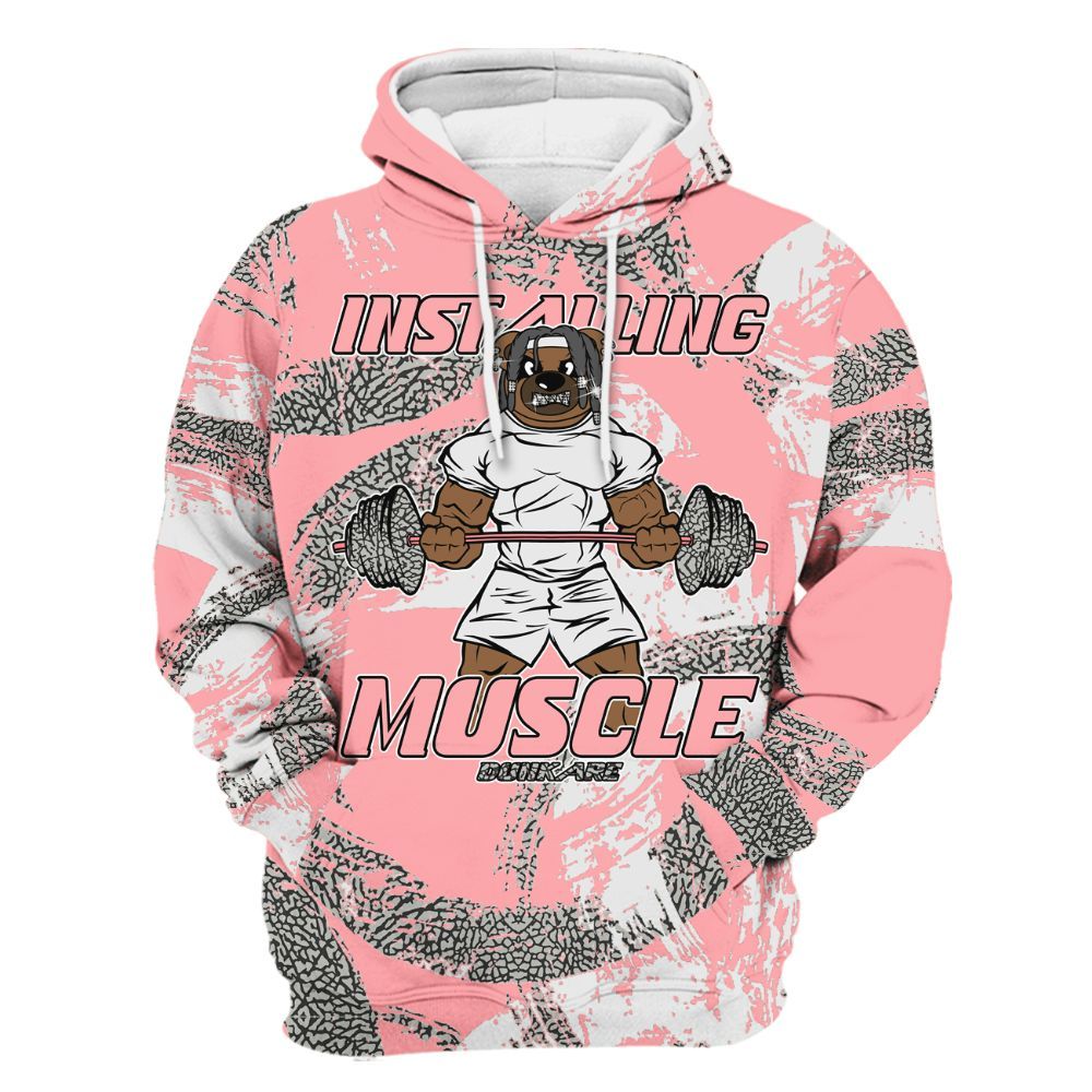 Hoodie To Match Retro Wings 3s - Installing Muscle Bear Circle Slpash All Over Print