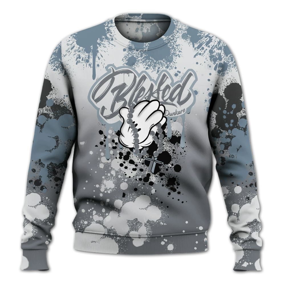 Sweatshirt To Match Air Max DN Silver Bullet - God Blessed Ink Drip All Over Print