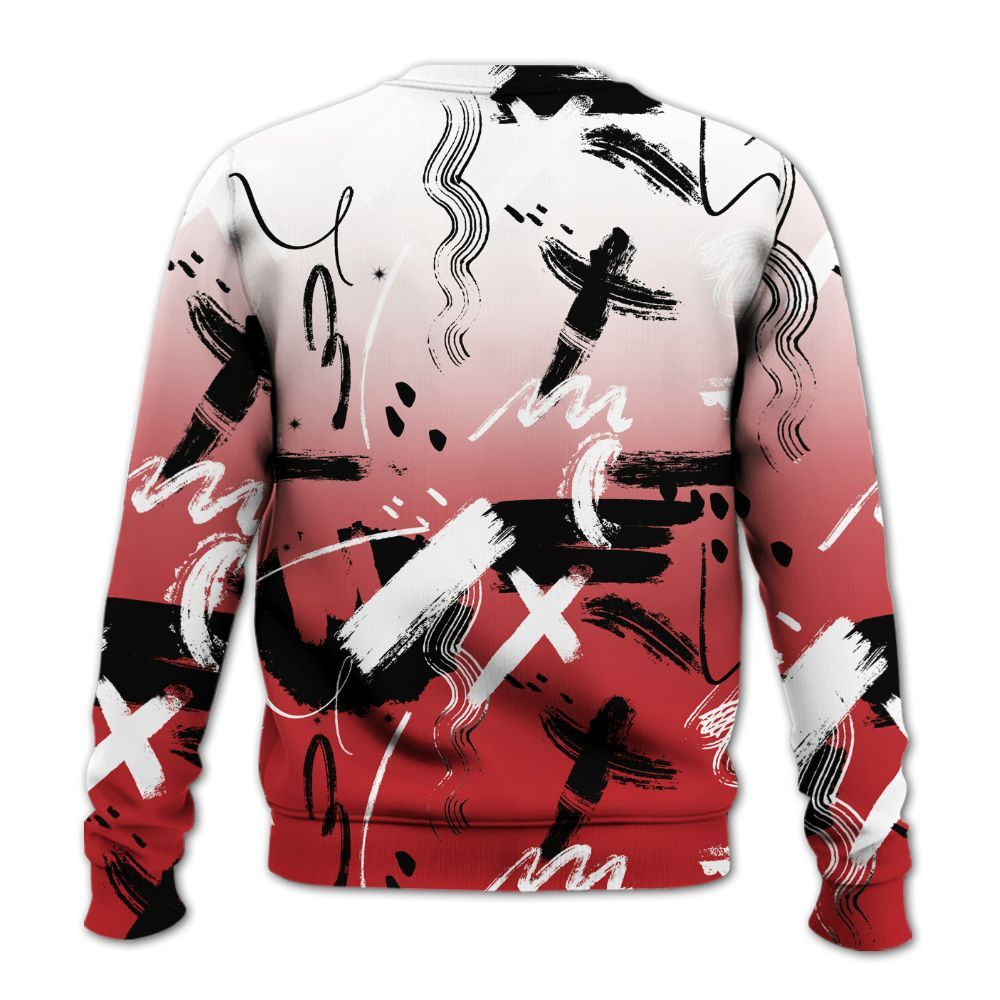 Sweatshirt To Match Retro Cherry 12s - Money Hustle Grind Pray All Over Print