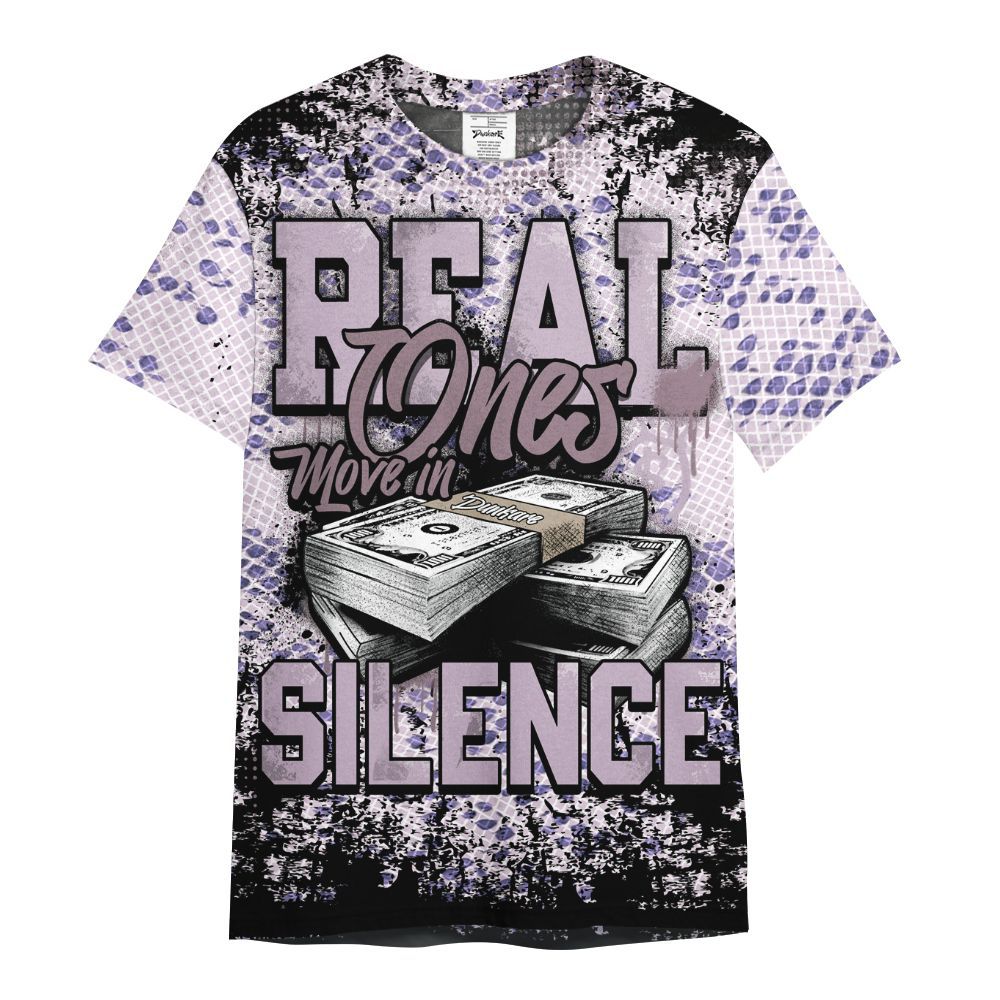 Shirt To Match Air Force 1 Low Purple Snake - Move In Silence Money Street Retro All Over Print