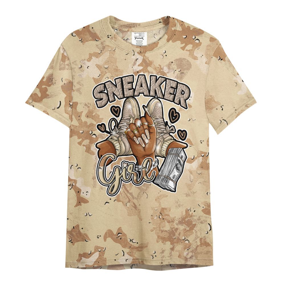 Shirt To Match Desert Camo 3s - Sneakerz Girlz Heart Grunge All Over Print