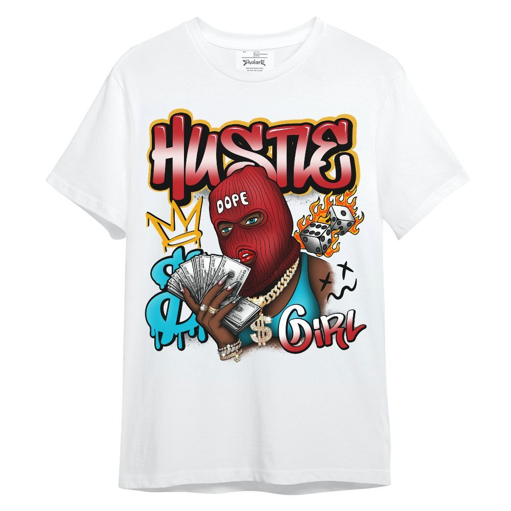 Shirt To Match Dunk Low Fruity Pebbles - Money Hustles Girl Streetwear Unisex Shirt