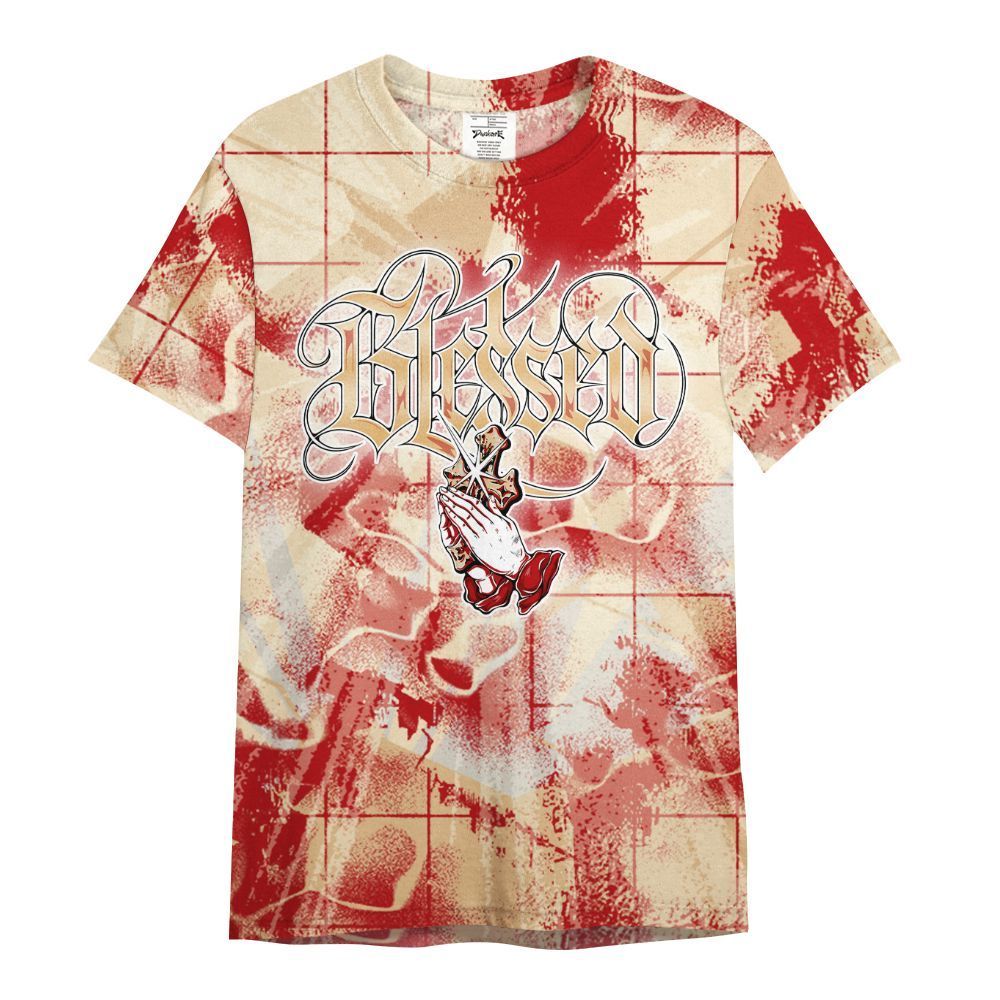 Shirt To Match Dunk Low Strawberry Waffle - God Blessed All Over Print