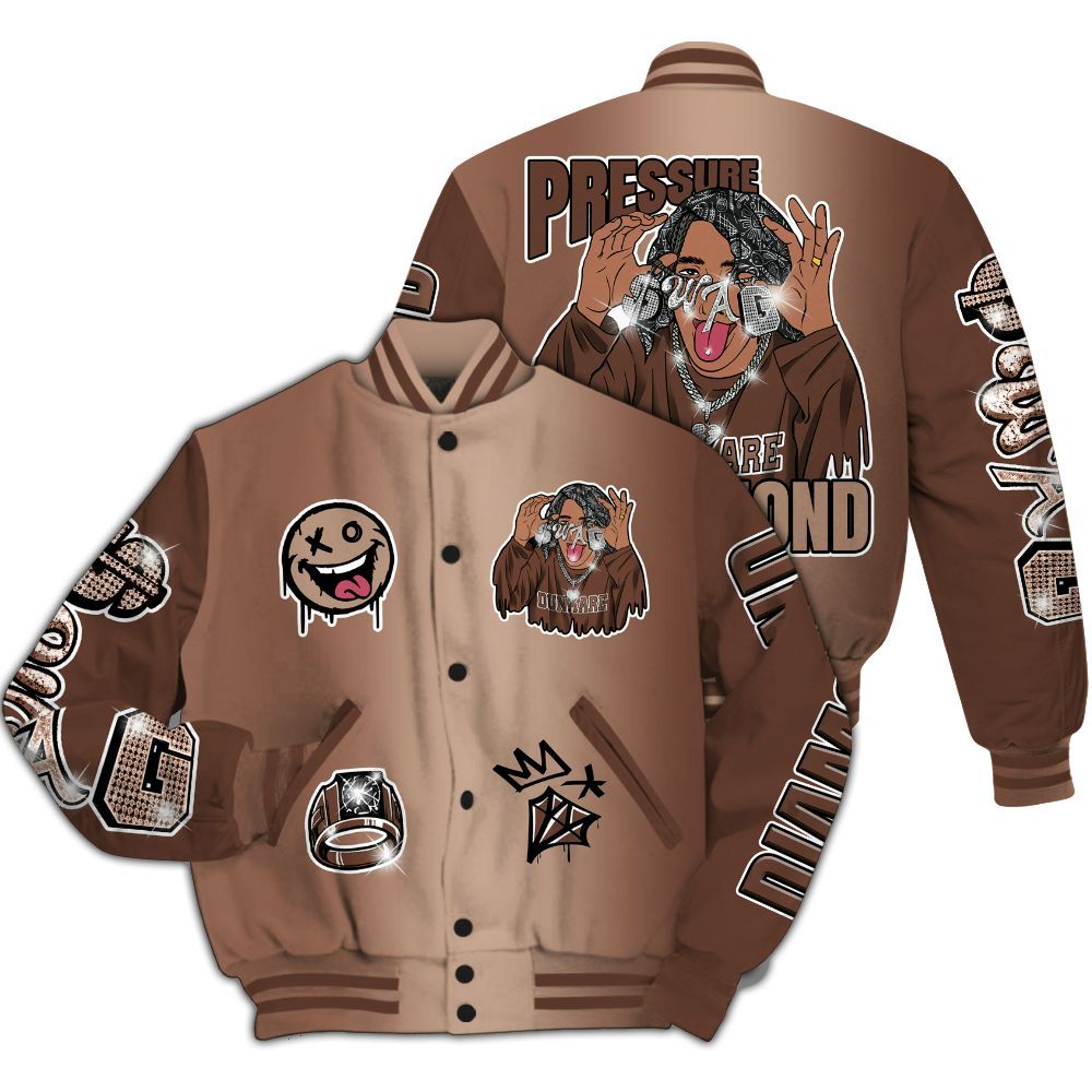 Varsity Jacket To Match KD 4 Christmas - Pressures Makes Varsity Jacket To Match All Over Print