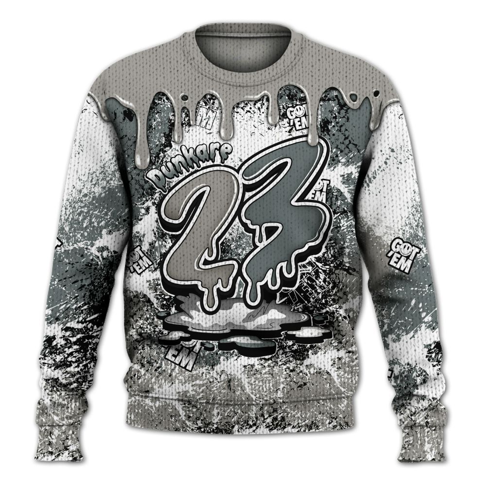 Dunkare Cool Grey 9s Shirt, Dripping 23 Drip Knitted Sweater