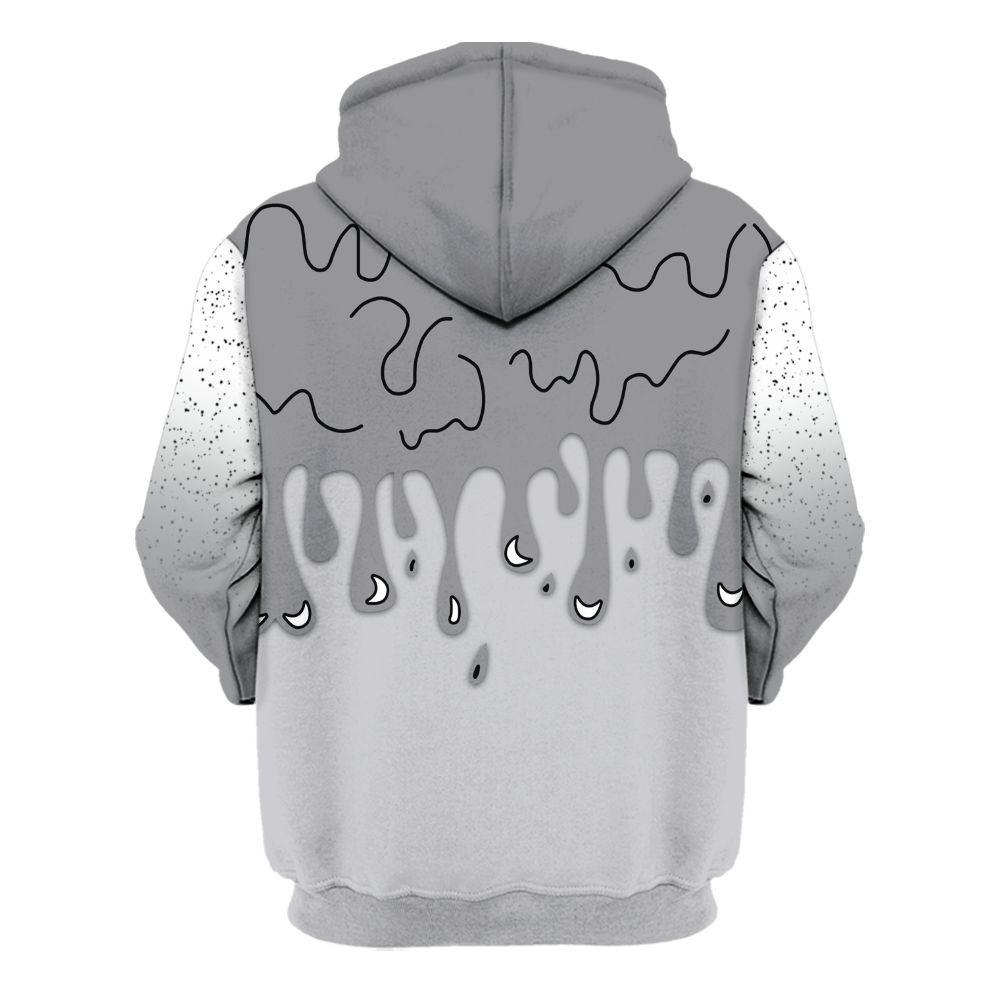 Hoodie To Match Retro Wolf Grey 5s - Snake Trust No One Drip All Over Print