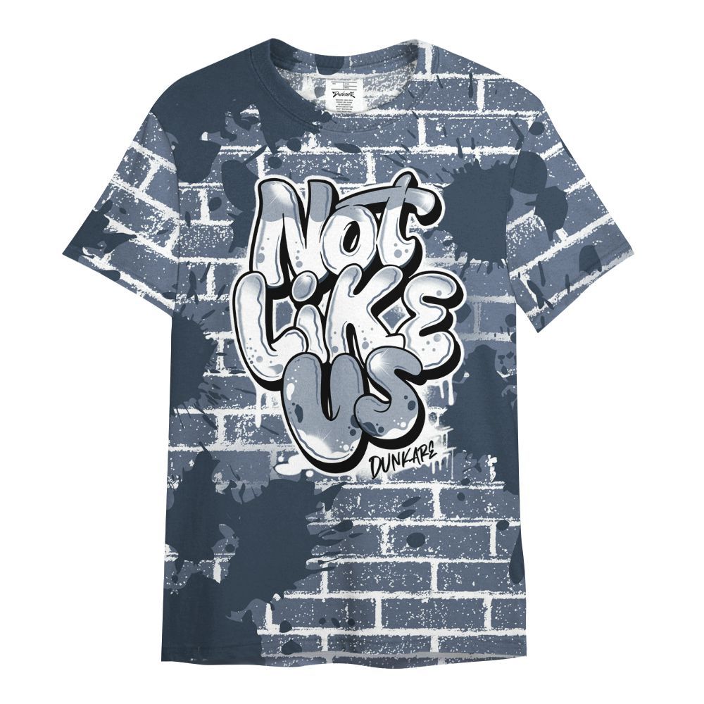 Shirt To Match Low Diffused Blue 11s - None Like Us Graphic Brick Art All Over Print