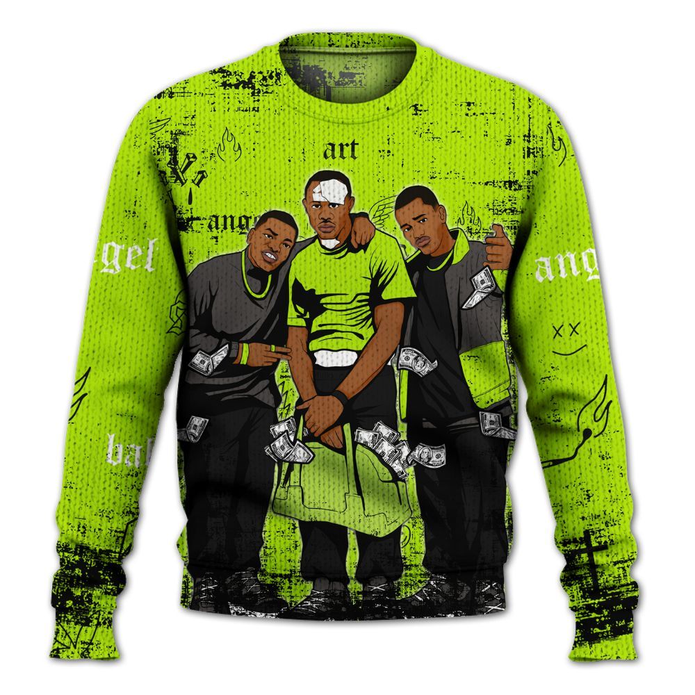Sweater To Match Foamposite Voltage Black Air Pro 2026 - Paid In Full Money Graphic