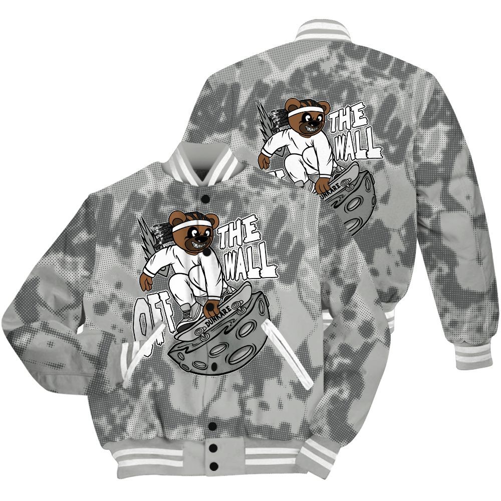 Varsity Jacket To Match Paris Cement Grey 4s Shirt - Quirky Bear Street All Over Print