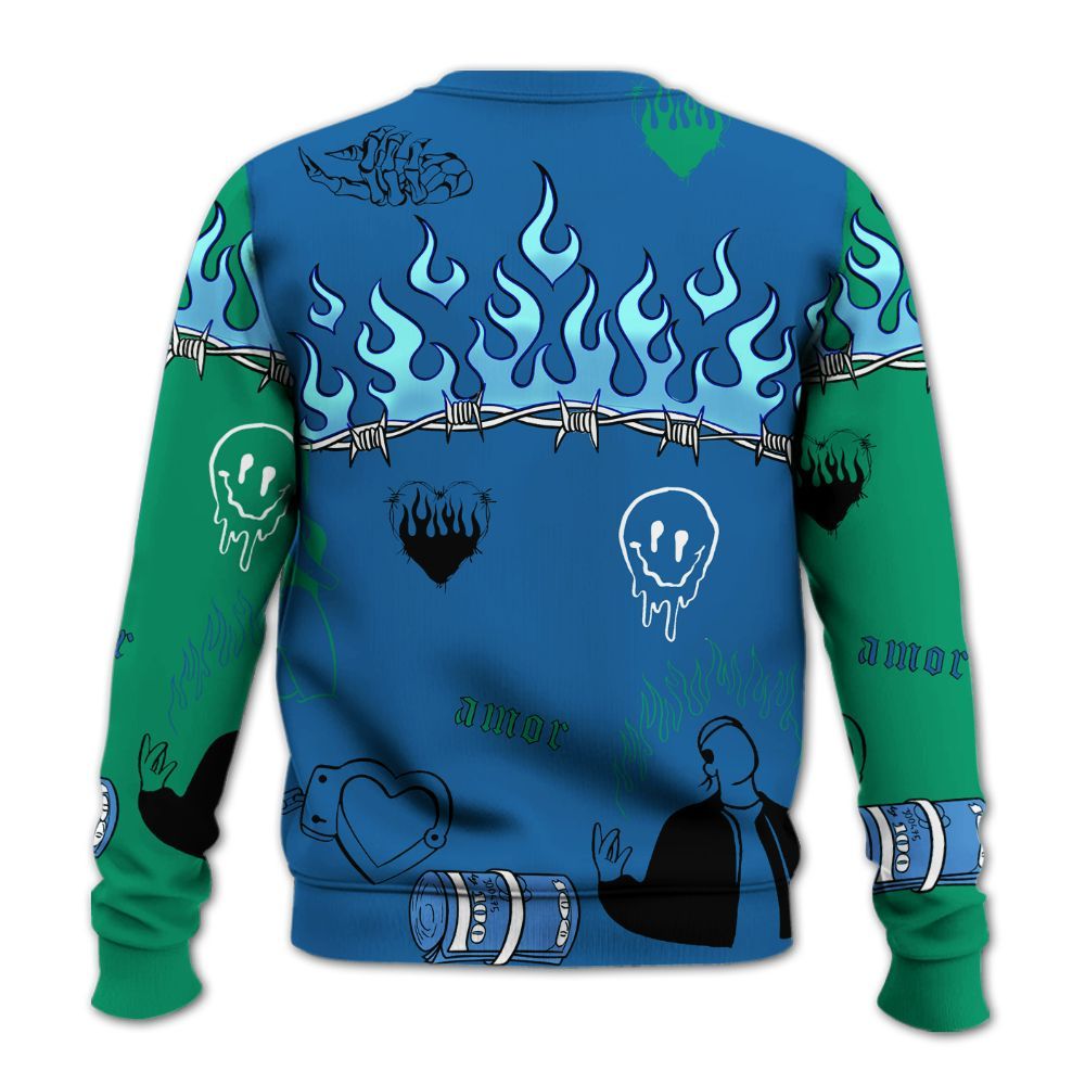 Sweatshirt To Match 95 Big Bubble Slate - Snake Trust No One All Over Print