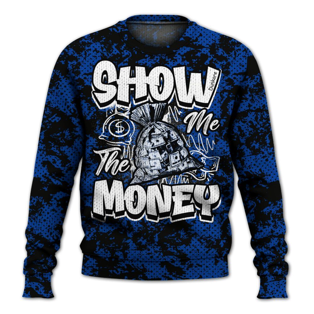 Knitted Sweater To Match Hyper Royal 12s - Show Me The Money Retro