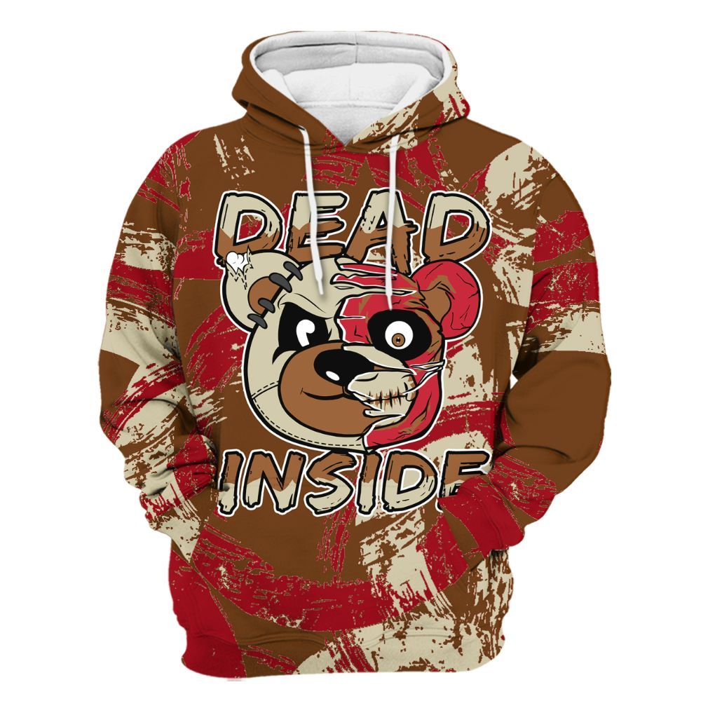 Hoodie To Match Archaeo Brown 5s - Lifeless Bear Circle Slpash All Over Print