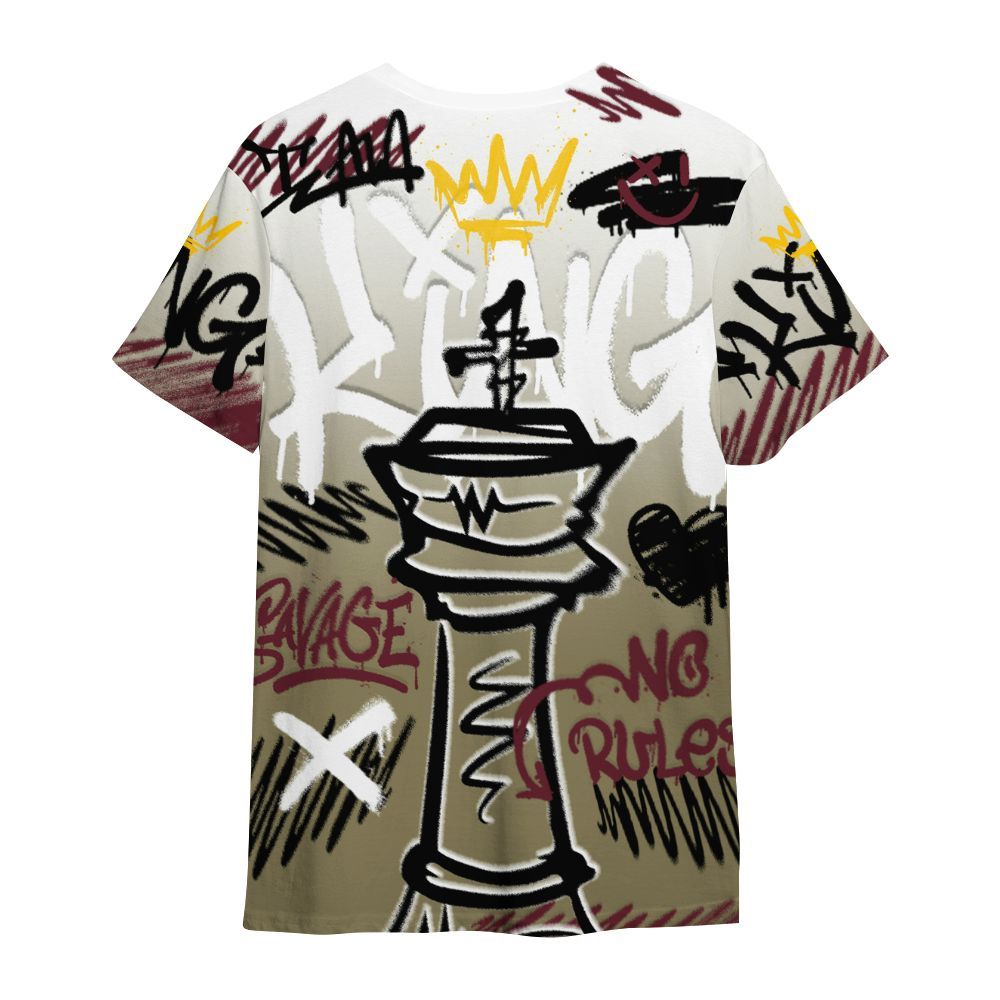 Shirt To Match Black Olive 7s - Street King Chess Streetwear All Over Print