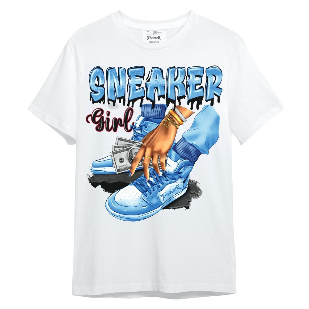 Shirt To Match University Blue 6s - SNEAKER Girl Money Drip Unisex Shirt