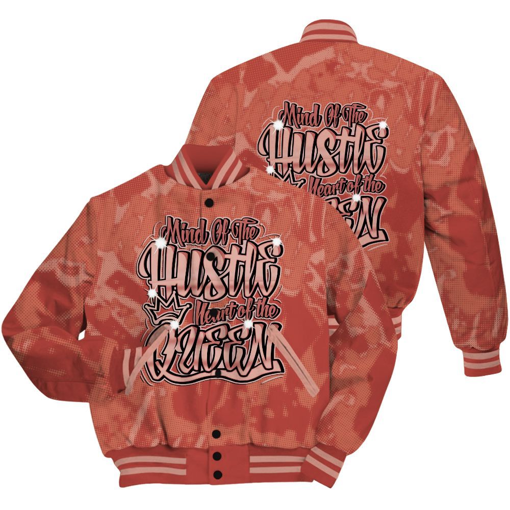 Varsity Jacket To Match Dune Red 13s Shirt - Hustles Heart Queens Street All Over Print