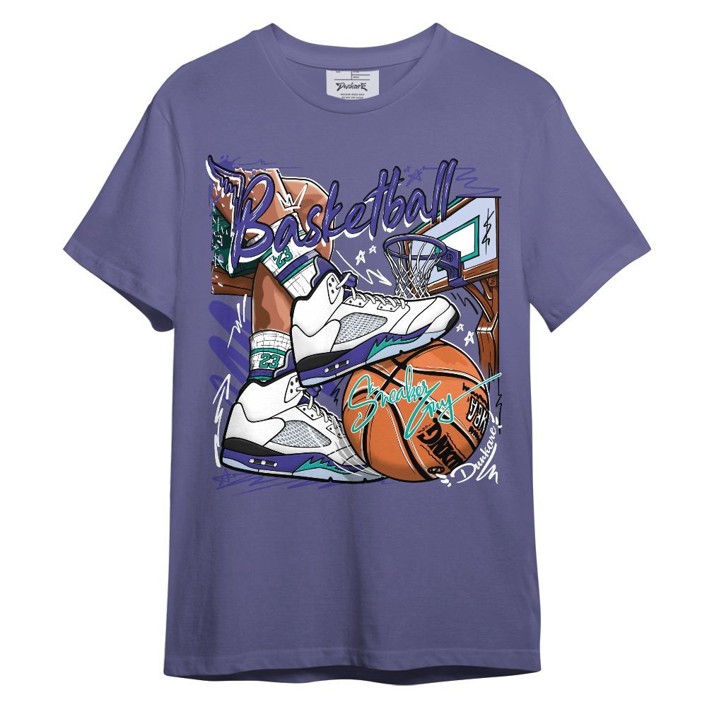 Shirt To Match Retro Grape 5s - Sneaker Guy Basketball Graphic