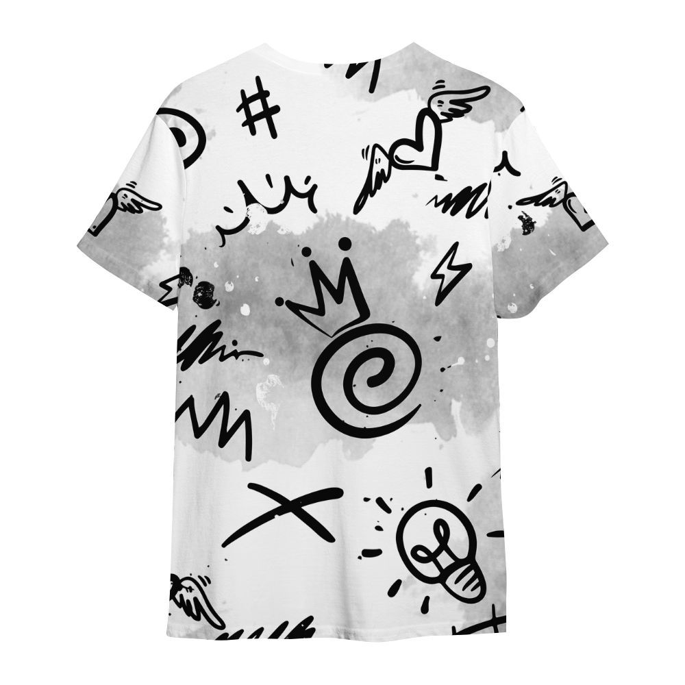 Shirt To Match Low 85 Metallic Black 1s - Drip Been Di2ferent All Over Print